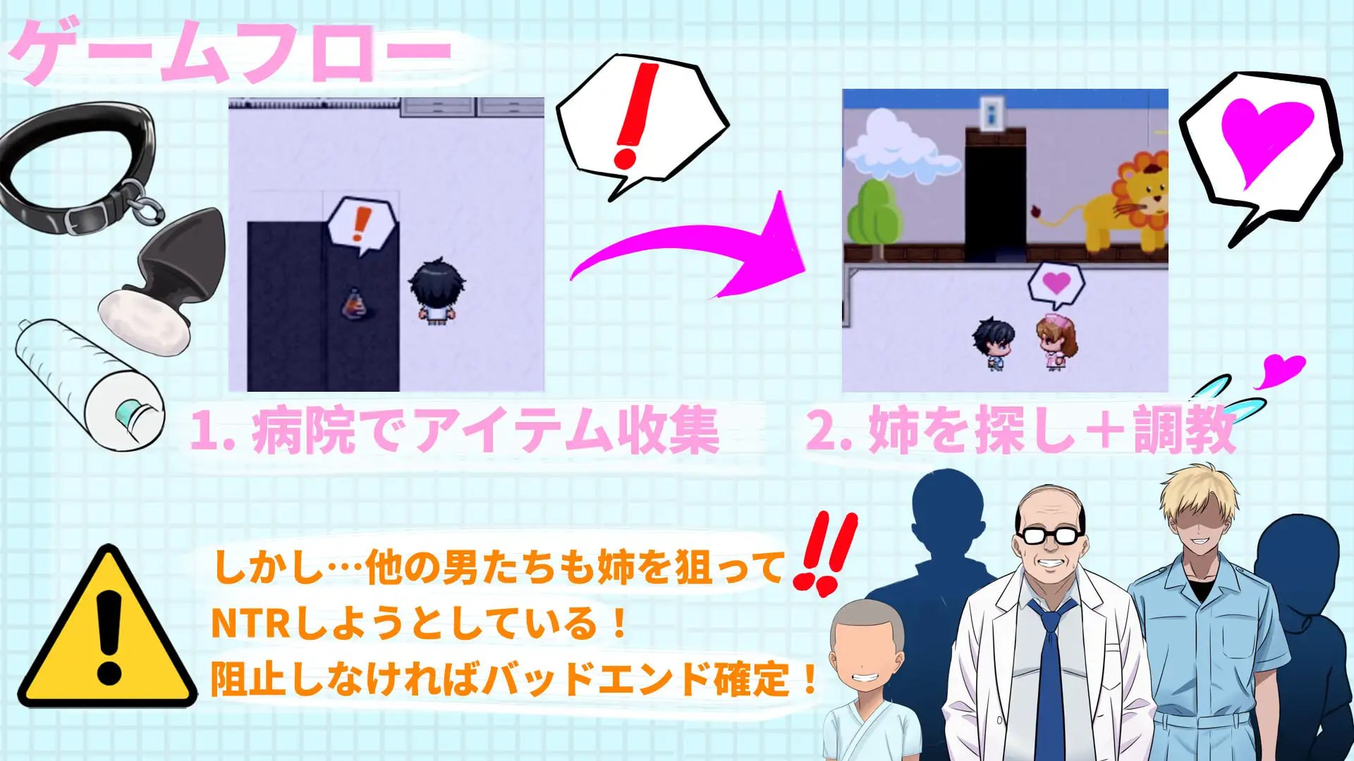 想NTR最爱的护士大姐姐～可是～她也被其他男人们盯上了 [v1.0.0] 【汉化】预览图 3